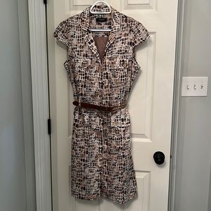 Javier Simorra belted‎ mid-length dress